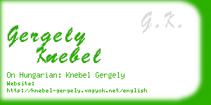 gergely knebel business card